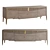 Italian Carpanese TV Cabinet Wood Metal 3D model small image 1