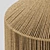 Modern Wicker Lamp Fixture 3D model small image 3