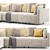 Everly Quinn Upholstered Sectional Set 3D model small image 2
