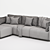 Everly Quinn Upholstered Sectional Set 3D model small image 5