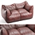 Modern Italian LE BAMBOLE Sofa 3D model small image 3