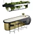 Elegant Reception Desk Set 06 3D model small image 2