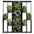 Metal Frame Vertical Garden Partition 3D model small image 2