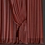 Refined Curtain №363 3D model small image 5