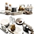 Modern Kitchen Decor Set 14 3D model small image 1