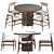 Gubi Gent Dining Table 2014 3D model small image 2