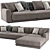 Modern Poliform Paris Seoul Sofa 3D model small image 3