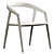 Minimalist Ash Dining Chair 3D model small image 2