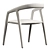 Minimalist Ash Dining Chair 3D model small image 6