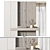 Modern Wood Hallway Furniture Cabinet 3D model small image 1