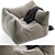 Modern Chic Lounge Chair Design 3D model small image 1