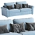 Custom Fabric Brighton Sofa (82") 3D model small image 3