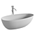 Antoniolupi Oval Bath, Matte White 3D model small image 4