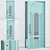  Sleek Aluminium Door 362 3D model small image 1