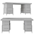 Stylish Jiun Ho Mandarin Desk 3D model small image 2