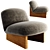 Jardan Ziggy Armchair & Ottoman 3D model small image 2