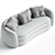 Elegant Eichholtz Blaine Sofa 3D model small image 3