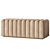 Modern Velvet Bente Bench 3D model small image 3