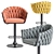 Dobrin Leon Metal Chair 9690 3D model small image 2