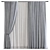 Meshed Curtain Design 3D model small image 1