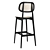 Elegant Titus Bar Stool 3D model small image 3