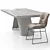 Customizable ANNIE Chair & APIAN Table 3D model small image 3