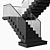 Contemporary Staircase Obj Export 3D model small image 4