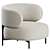 Gallotti&Radice AKIKO Lounge Chair 3D model small image 5