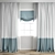 Polygonal Curtain Model 796 3D model small image 1