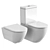 Duravit D-Neo White Washdown Toilets 3D model small image 2