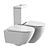 Duravit D-Neo White Washdown Toilets 3D model small image 5