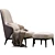 Sleek Modern Leslie Armchair Design 3D model small image 7