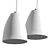 Minimalist Concrete Pendant Light 3D model small image 3