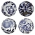 Seychella Decorative Plates Set 3D model small image 1