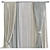 Folded Topology Design Curtain 3D model small image 1