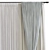 Folded Topology Design Curtain 3D model small image 3