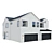 Low Poly American House Model 3D model small image 3