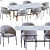  Modern Marble Dining Set 3D model small image 1