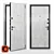 Delta PRO: Timeless Secure Door 3D model small image 1