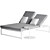 Outdoor Double Sunbed Elegance 3D model small image 2