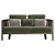 Parla GOBA Fabric Small Sofa 3D model small image 2