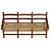 Pieve 4533 Wooden Small Sofa 3D model small image 3