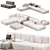 Lema Cloud Sofa Set Modular 3D model small image 1