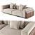 Space-Saving Hideway Sofa Design 3D model small image 1