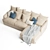 Plush Chaise Sofa Unwind Comfort 3D model small image 4