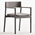 Elegant Ovo Benchmark Chair in Upholstered Gray 3D model small image 6