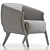 Modern Abra Armchair 2016 sleek 3D model small image 7