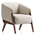 Modern Abra Armchair 2016 sleek 3D model small image 8