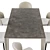 Modern Dining Set Ornella & Skin 3D model small image 2