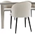 Modern Dining Set Ornella & Skin 3D model small image 4